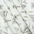 Ткани портьерные ткани - Декоративная ткань панама Артико ипомея оливка серый