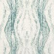 Ткани портьерные ткани - Велюр жаккард Дакар волна цвет крем-брюле, лазурь