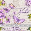 Ткани хлопок - Ткань полотеничная вафельная набивная цветы и бабочки