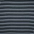 Тканини розпродаж - Трикотаж резинка з люрексом смужки чорно-синьо-сірий