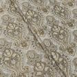 Тканини портьєрні тканини - Декоративна тканина Армавір вензель т.беж,т.коричневий,золото