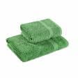 Ткани махровые полотенца - Полотенце махровое с бордюром 70х140 зеленое