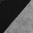 Тканини хутро - Підкладка 190Т термопаяна з синтепоном  100г/м  2мсм х 2см чорний