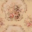Тканини портьєрні тканини - Декоративна тканина Кареліан квіти фон оливка