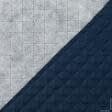 Тканини підкладкова тканина - Підкладка 190Т термопаяна з синтепоном 100г/м  2см*2см кобальтова (темно-синя)