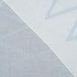 Ткани гардинные ткани - Тюль   с утяжелителем марселла вышивка/marsella  /  серо-голубой
