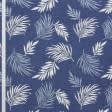 Тканини для меблів - Гобелен листя папороті ,синій