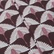 Ткани портьерные ткани - Декоративная ткань Журавли бордо