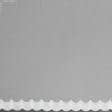 Тканини гардинні тканини - Тюль сітка вишивка Мія колір молочна з фестоном
