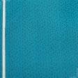 Ткани для декоративных подушек - Экокоттон божья коровка, фон т.голубая бирюза