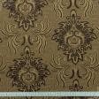 Ткани для чехлов на стулья - Декор-гобелен Вензель  старое золото,коричневый