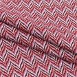 Тканини для декоративних подушок - Жакард Віллі зигзаг фуксія,помаранчевий, молочний