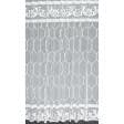 Тканини гардинні тканини - Тюль мікросітка вишивка Мабель біла з фестоном