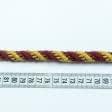 Ткани фурнитура для декора - Шнур Базель бордово-золотой d=10мм
