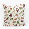 Ткани готовые изделия - Чехол  на подушку новогодний Санта-Клаус  45х45см (161329)