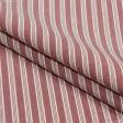 Тканини для скатертин - Декоративна тканина Рустікана смуга колір вишня
