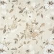 Тканини для портьєр - Декоративна тканина Ламбада квіти т.бежевий, сірий