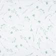 Тканини для постільної білизни - Бязь ТКЧ набивная васількісв.зелений на білому