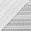 Тканини для скатертин - Декоративна новорічна тканина Сніжинки фон сірий СТОК