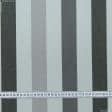 Тканини портьєрні тканини - Дралон смуга /LISTADO колір сірий, темно сірий