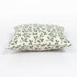 Ткани готовые изделия - Чехол на подушку новогодний Диамир листики, люрекс зеленый  45х45см (161521)