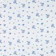 Ткани для пеленок - Фланель белоземельная детская корабли синий