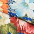 Ткани кухонные полотенца - Полотенце вафельное набивное  40х70 цветы