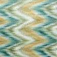 Ткани для декоративных подушек - Велюр Терсиопел зиг-заг зеленый