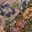 Тканини для чохлів на стільці - Гобелен Касабланка квіти мультиколор