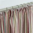 Ткани шторы - Штора Кентуки полоса бордо, розовый, салат 140/270 см (126513)