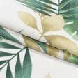 Ткани для декоративных подушек - Декоративная ткань Богемиан/ BOHEMIAN листья  зеленый