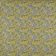 Ткани портьерные ткани - Декоративная ткань Лужан /LUJAN цветы колибри гороховый