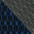 Тканини для суконь - Трикотаж LUSTRINO з люрексом синьо-чорний