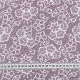 Ткани для полотенец - Ткань полотенечная вафельная ТКЧ набивная кружево цвет лиловый