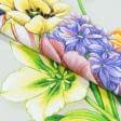 Тканини рогожка - Тканина рогожка весняні квіти