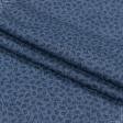 Тканини для блузок - Сорочкова принт сині огірки на темно-блакитному меланжі