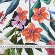 Ткани для улицы - Ткань с акриловой пропиткой Цветы /DIGITAL PRINTING экзотика