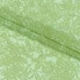 Тканини креп - Шифон креп ARONIA польові квіти салатовий