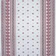 Ткани для столового белья - Ткань скатертная рогожка орнамент маки фон серый