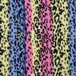 Тканини для суконь - Платтяний креп morrocaine принт леопард кольоровий рожевий,бузковий