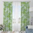 Ткани для штор - Декоративная ткань лонета Парк листья фон ярко зеленый