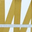 Ткани для украшения и упаковки подарков - Репсовая лента Грогрен /GROGREN цвет  гороховый 41 мм