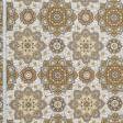 Тканини horeca - Декоративна тканина Берта мандала колір карамель, сизо-бузковий