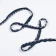 Ткани шнур декоративный - Шнур окантовочный Корди /CORD цвет бело-синий 6 мм