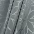 Ткани жаккард - Портьерная  ткань Муту /MUTY-84 цветок цвет серо-стальной