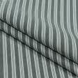 Тканини портьєрні тканини - Декоративна тканина Рустікана смуга чорна