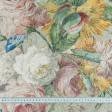 Тканини для меблів - Велюр  ребекка троянди /bouquet rebecca