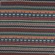 Ткани для декоративных подушек - Гобелен  орнамент -115 синий,вишня,черный,св.желтый