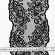 Тканини для декору - Декоративне мереживо Алана чорний 19 см