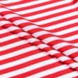 Тканини для блузок - Трикотаж LIA у смужку червоно-білу